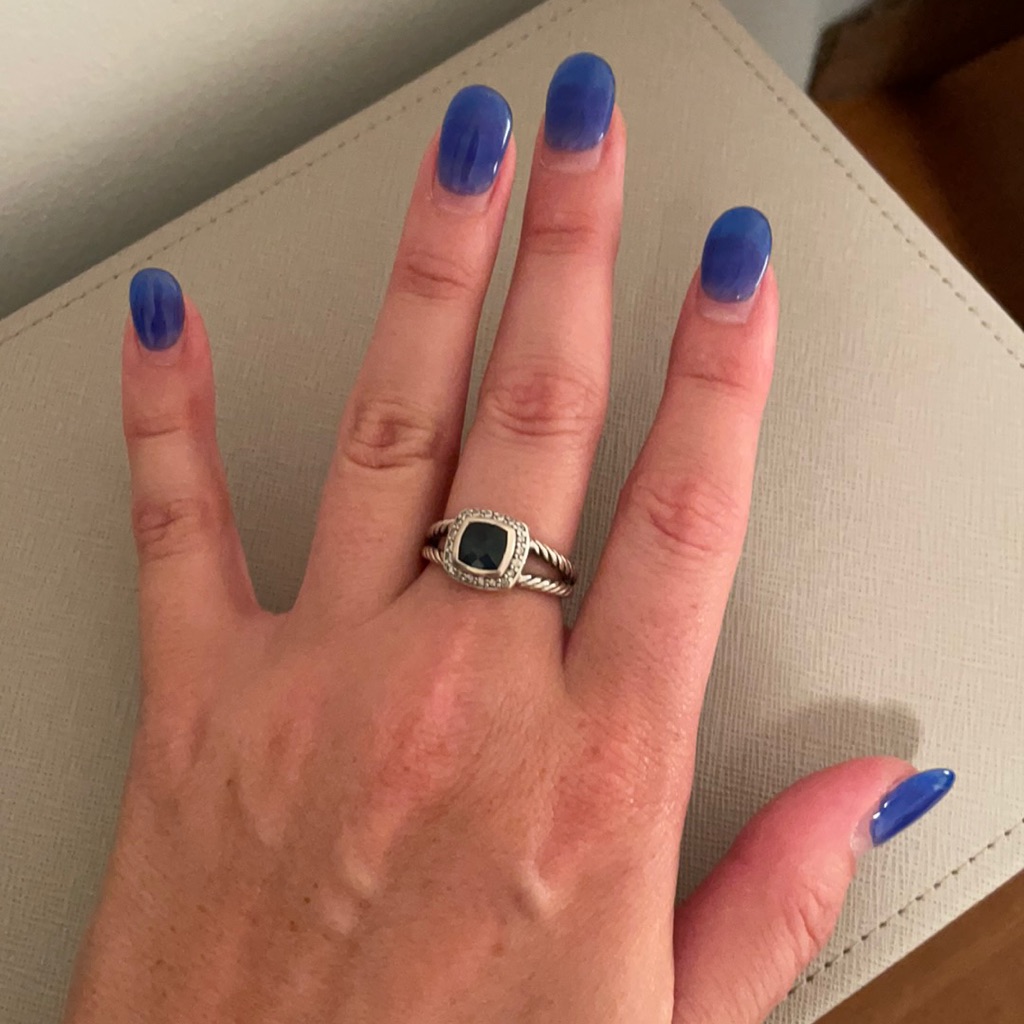 Navy Blue David Yurman Ring